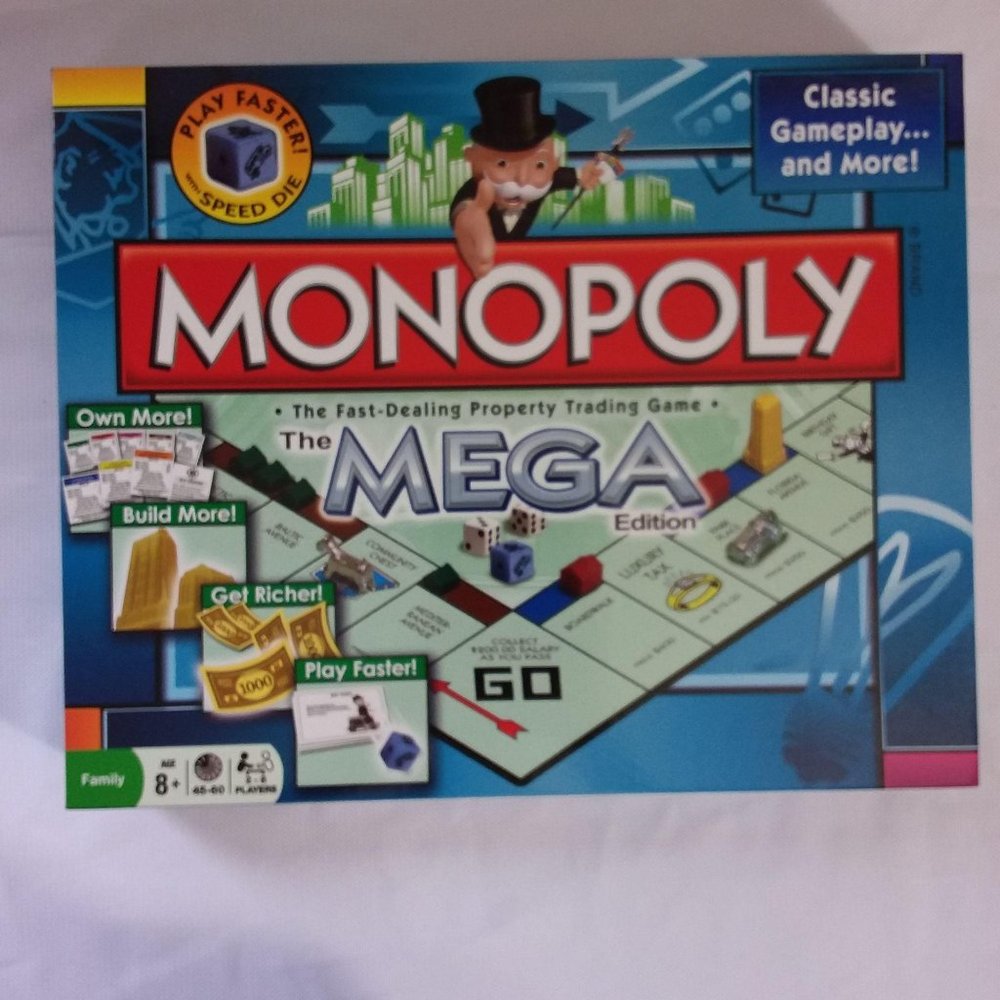 Monopoly Mega Edition Game Pre-Owned Complete